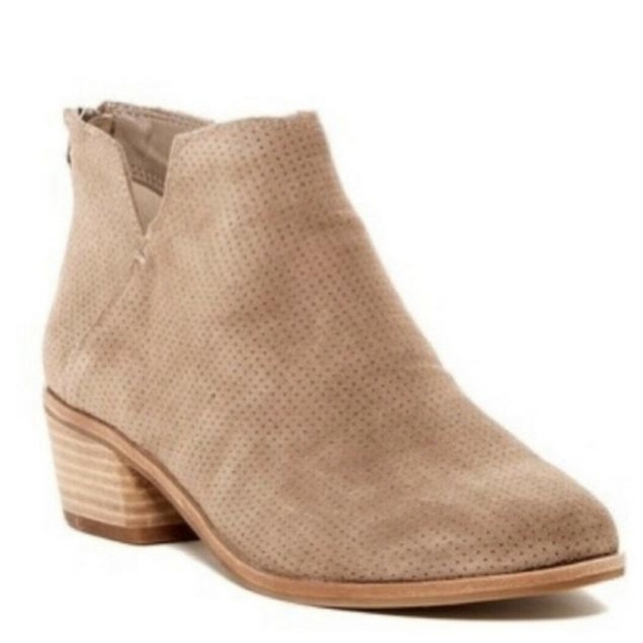Dolce Vita Kaley Leather Taupe Suede Bootie Taupe Size 9.5 - Picture 1 of 8